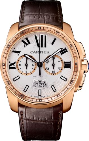 cartier calibre chronograph replica|cartier chronograph price.